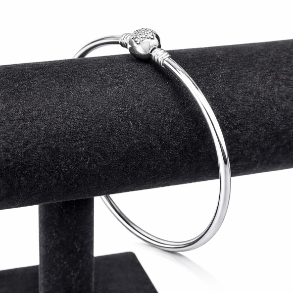 Pandora Jewelry - Pandora “You’re a Rising Star” Sterling Silver Pavé Bangle Bracelet 7”